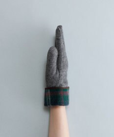 ORuKuBET タータンチェックカフスジャージグローブ(WOMEN)【タッチパネル対応】