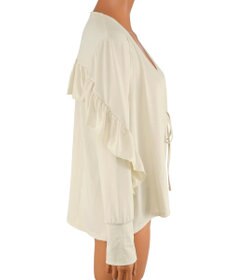 San-ai Resort（三愛水着楽園） 【UPF50＋】　フリル羽織り　M　　【San-ai Resort（サンアイリゾート）】