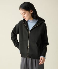 洗濯機可/UVカット】ラメダンボールダブルジップパーカー / ANY