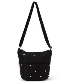 LeSportsac MINI BUCKET SHOULDER BAG/レッド/ホワイトハートEMB