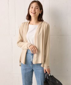 組曲 【WEB限定】シアーツイルジャージーショート カーディガン