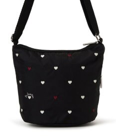 LeSportsac MINI BUCKET SHOULDER BAG/レッド/ホワイトハートEMB