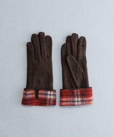 ORuKuBET タータンチェックカフスジャージグローブ(WOMEN)【タッチパネル対応】