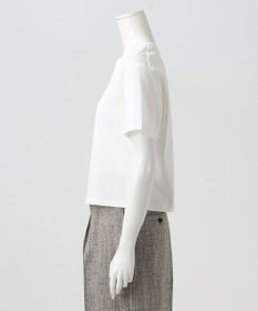 23区 【エステータ】スーピマコットン プレミアムジャージー 半袖クロップド丈Tシャツ