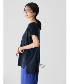 AMERICAN HOLIC 前振りニットフレンチスリーブプルオーバー