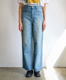 caqu スッキリ足長効果 ハイライズバギーシルエットデニム