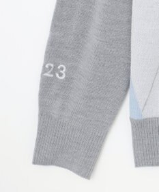 23区GOLF 【MEN】【ウォッシャブル】ウールブレンド アーガイル ニット