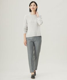 J.PRESS LADIES 【洗える】WOOL BLEND AIR クルーネック ニット