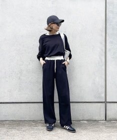 Green Parks ウエスト配色切替スウェットパンツ