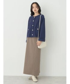 earth music&ecology 金釦スラブカーディガン