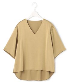 ICB 【WEB限定カラーあり・洗える】Calm Vネックブラウス