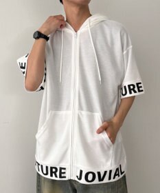 WEGO 【MLXLサイズ展開】グラフィックZIPパーカー（SS）