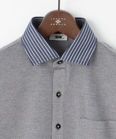 JOSEPH ABBOUD 【速乾 / お手入れ簡単】 猛暑に最適！シャンブレーポロシャツ