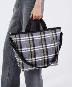 LeSportsac DELUXE EASY CARRY TOTE/ピクセルスクランブルチェック