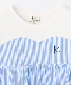 組曲 KIDS 【150-160cm】ビーチコーミングストライプ Tシャツ