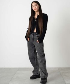 WEGO 【キッズITEM】イージーバレルレッグデニムパンツ（JUNIOR）