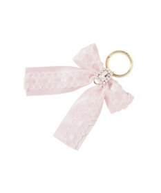 Maison de FLEUR ハシゴレースパールビジューリボンキーリング