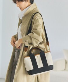 TOPKAPI 【Breath TOPKAPI】スコッチグレイン ネオレザー ミニ トート バッグ ショルダー付き S