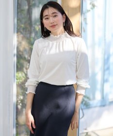 ANY 【洗濯機可】シャーリングデザインプルオーバー