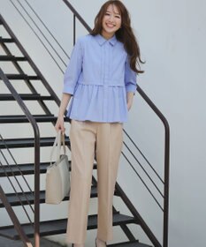 ANY SIS 褒めらレディストレッチ ワイドパンツ