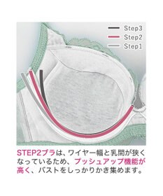 BRADELIS New York 【BRADELIS New York/ 育乳ブラ・STEP2 寄せる】ベルステップ2ブラ25S1 ブラデリス 補正 ブラジャー 谷間を作るブラ