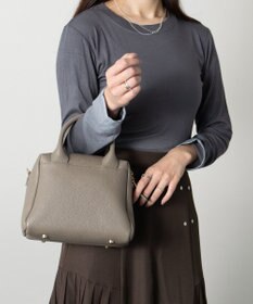 INTER-CHAUSSURES 【CHRISTIAN VILLA】ベーシックレザーハンドバッグ