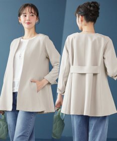 Tiaclasse バックフレアロングジャケット