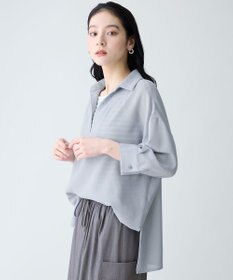 ANY L ヴィンテージメッシュスキッパーブラウス