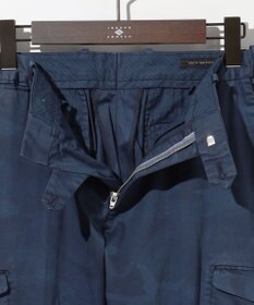 JOSEPH ABBOUD 【イタリア素材/製品染め/ウエストも伸びる!】迷彩ガーメンドダイ パンツ