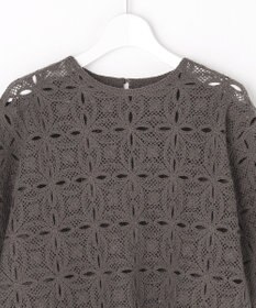 自由区 エンブロイダリー ニット