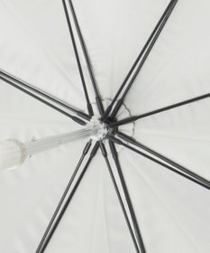 MOONBAT ランバン オン ブルー 晴雨兼用日傘 長傘 切り継ぎビジューリボン 遮光 遮熱 UV