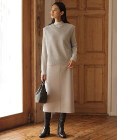 J.PRESS LADIES L 【WEB限定カラーあり・洗える】ダンボール ナロー スカート