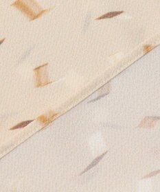 自由区 L 【洗える】ブラッシュドシャドープリント ブラウス