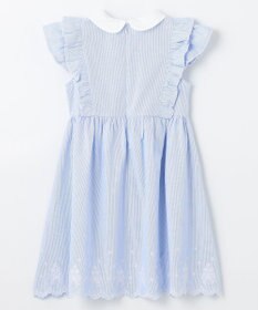 ANY KIDS コードレーン 裾刺繍 ワンピース