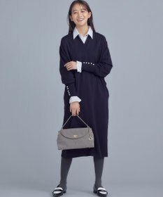 組曲 スエードライク トップハンドルバッグ