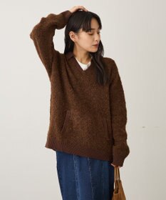 CRAFT STANDARD BOUTIQUE 配色Vネックニットプルオーバー