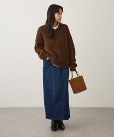 CRAFT STANDARD BOUTIQUE 配色Vネックニットプルオーバー