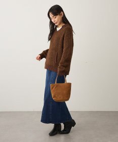 CRAFT STANDARD BOUTIQUE 配色Vネックニットプルオーバー