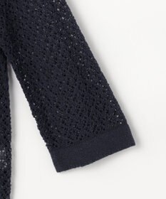 J.PRESS LADIES L LINEN COTTON BLEND ニット カーディガン