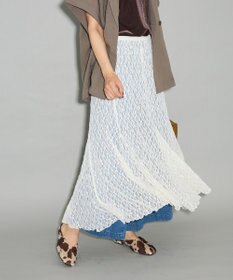 Green Parks ２ＷＡＹパネル切り替えレースフレアスカート