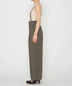 uncrave 【佐藤晴美さん着用】ウォッシャブルドライサップ ワイドパンツ(サスペンダー付き)