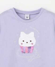 ANY KIDS 【綿100%】ドロップショルダーミラクルスパンコールTシャツ