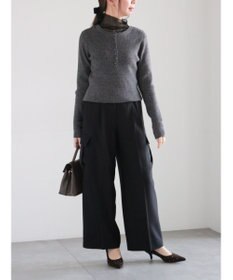 Te chichi ヘンリーネックマーブルニット