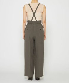 uncrave 【佐藤晴美さん着用】ウォッシャブルドライサップ ワイドパンツ(サスペンダー付き)