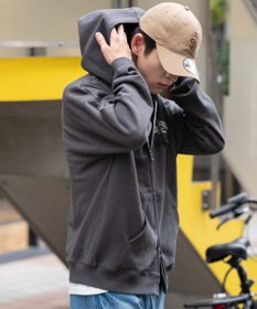 WEGO 【ユニセックス着用ITEM/MLサイズ展開】チェックZIPパーカー