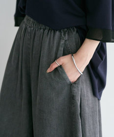 YECCA VECCA デニムコクーンドレープパンツ