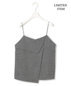 ICB L 【WEB限定・UVカット・洗える】ウール2WAYストレッチ キャミソールブラウス