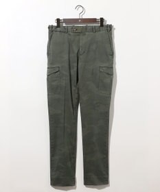 JOSEPH ABBOUD 【イタリア素材/製品染め/ウエストも伸びる!】迷彩ガーメンドダイ パンツ