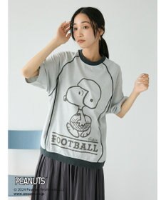 CRAFT STANDARD BOUTIQUE 【ユニセックス】PEANUTS/スヌーピー 切り替えTシャツ