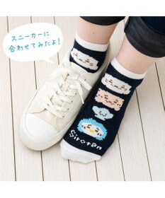 Mother garden しろたん スニーカー丈 靴下 3足セット 《手つなぎ・ビット柄・もうつかれちゃった》 21～24cm